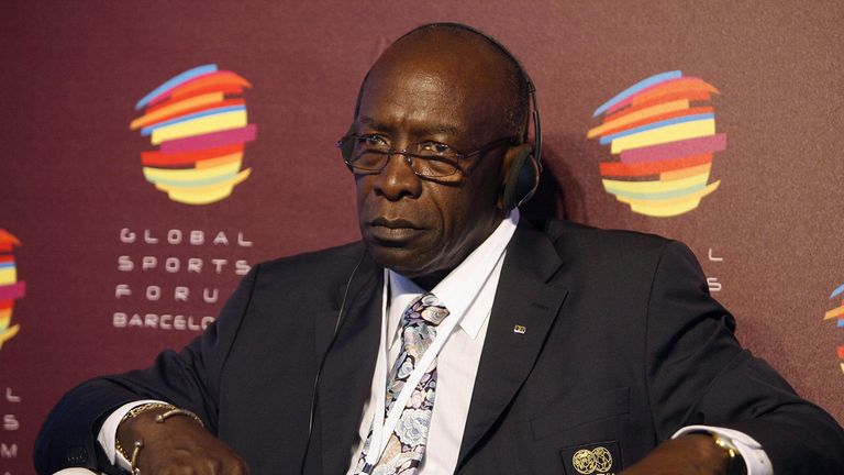 Trinidad and Tobago's Jack Warner, FIFA Vice President and CONCACAF President, attends the Global Sports Forum on February 26, 2009 in Barcelona. The Globa