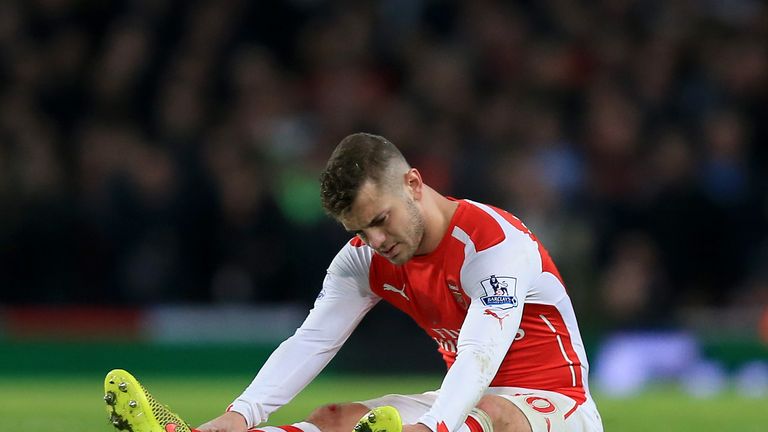 Jack Wilshere injury, Arsenal v Manchester United, Premier League