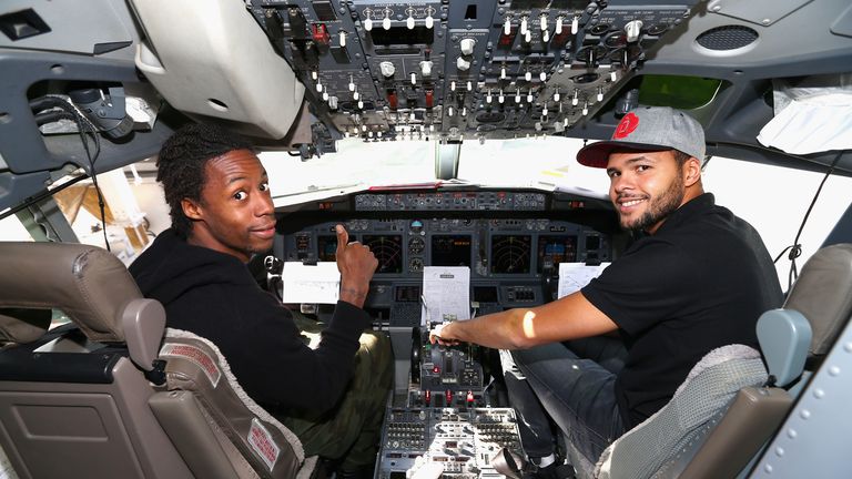 Jo-Wilfried Tsonga and Gael Monfils travelling in style...