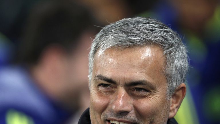 Jose Mourinho was all smiles before already-qualified Chelsea took on Sporting