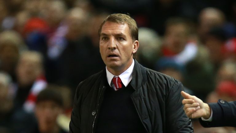 Liverpool manager Brendan Rodgers on the touchline during the UEFA Champions League Group B game at Anfield, Liverpool