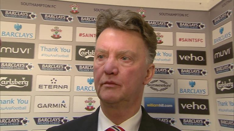 Louis van Gaal: Admitted the better team lost at St Mary's