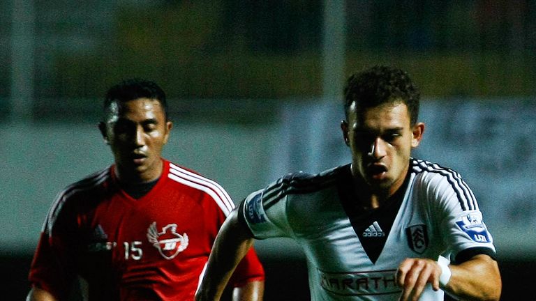 Lyle Della Verde of Fulham in action during the match between Indonesia XI and Fulham U21 on October 1, 2013 in Yogyak
