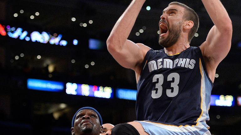 Marc Gasol was the hero as Memphis Grizzlies ended Golden State's run of 16 straight wins