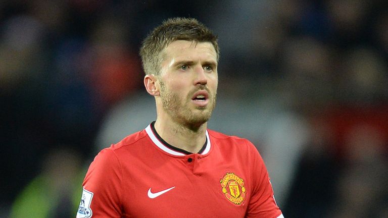 Manchester United's Michael Carrick during the Barclays Premier League match at Old Trafford, Manchester.