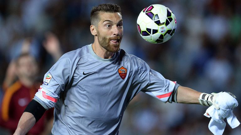 AS Roma goalkeeper Morgan De Sanctis