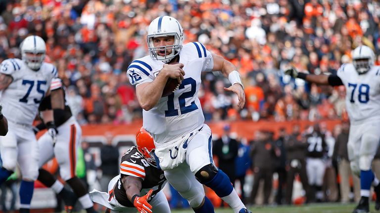 Andrew Luck Indianapolis Colts touchdown v Cleveland