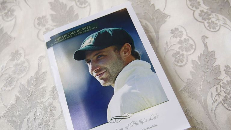 The Order of Service for Phillip Hughes' funeral