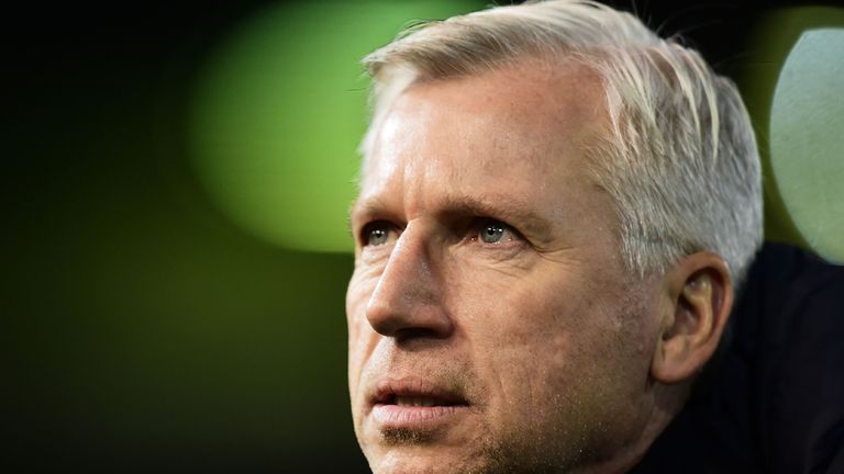 Alan Pardew the manager of Newcastle