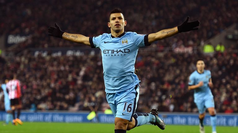 Aguero scored his second to make it 4-1 to the defending champions