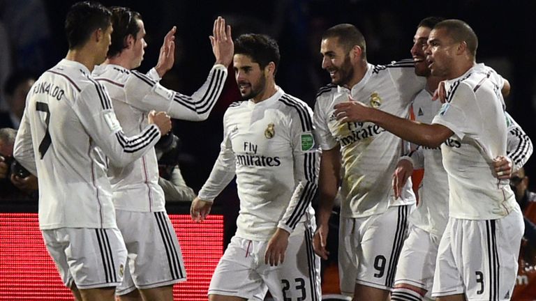 Sergio Ramos: Congratulated after opening the scoring for Real