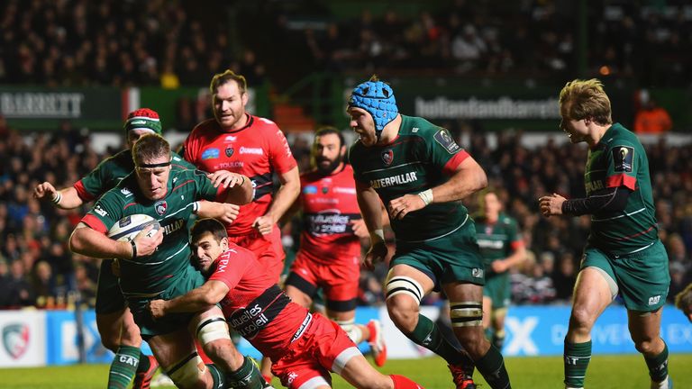 Brad Thorn Leicester Tigers try v Toulon