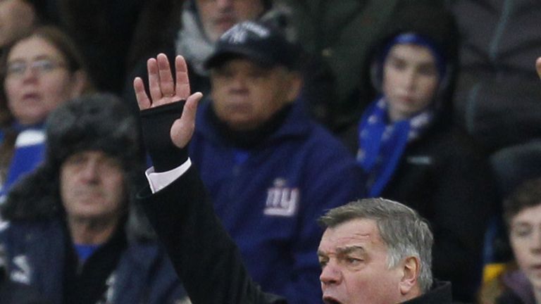 West Ham United manager Sam Allardyce gestures during the Premier League football match v Chelsea at Stamford Bridge on Boxing Day