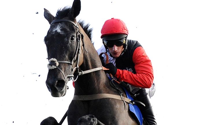 FONTWELL, ENGLAND - FEBRUARY 23:  Daryl Jacob riding Saphir Du Rheu in action at Fontwell racecourse on February 23, 2014 in Fontwell, England. (Photo by A