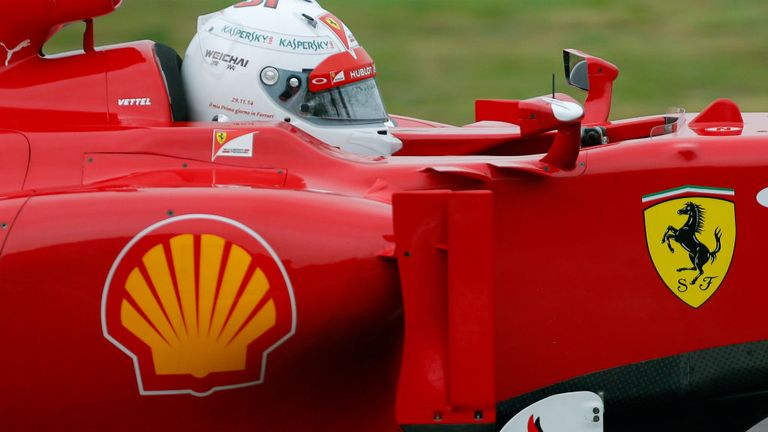 The long-time Red Bull driver wore a plain white helmet during his time on track