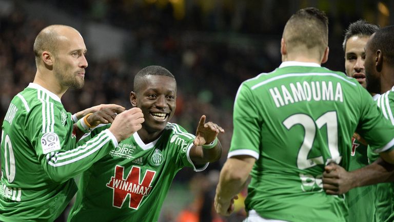 Max Gradel and St Etienne celebrate