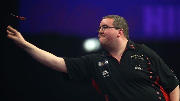 Stephen Bunting during his match against Robert Marijanovic during the William Hill World Darts Championship at Alexandra Palace, London.