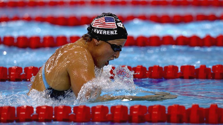 Caitlin Leverenz of the USA