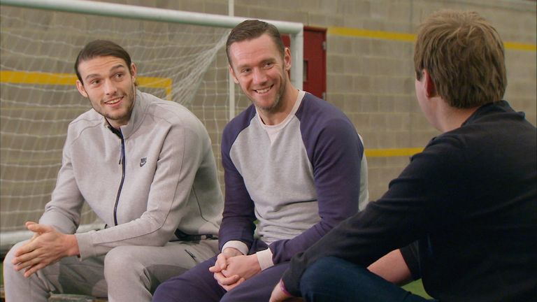 Soccer AM's Tubes met West Ham pair Andy Carroll and Kevin Nolan