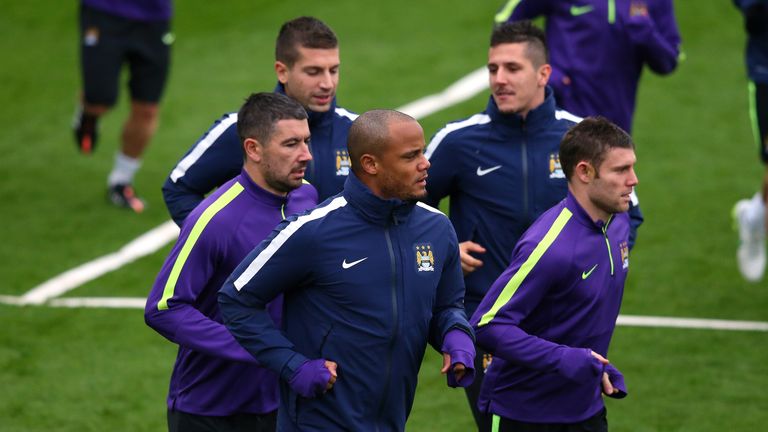Vincent Kompany: Back in training ahead of Roma game