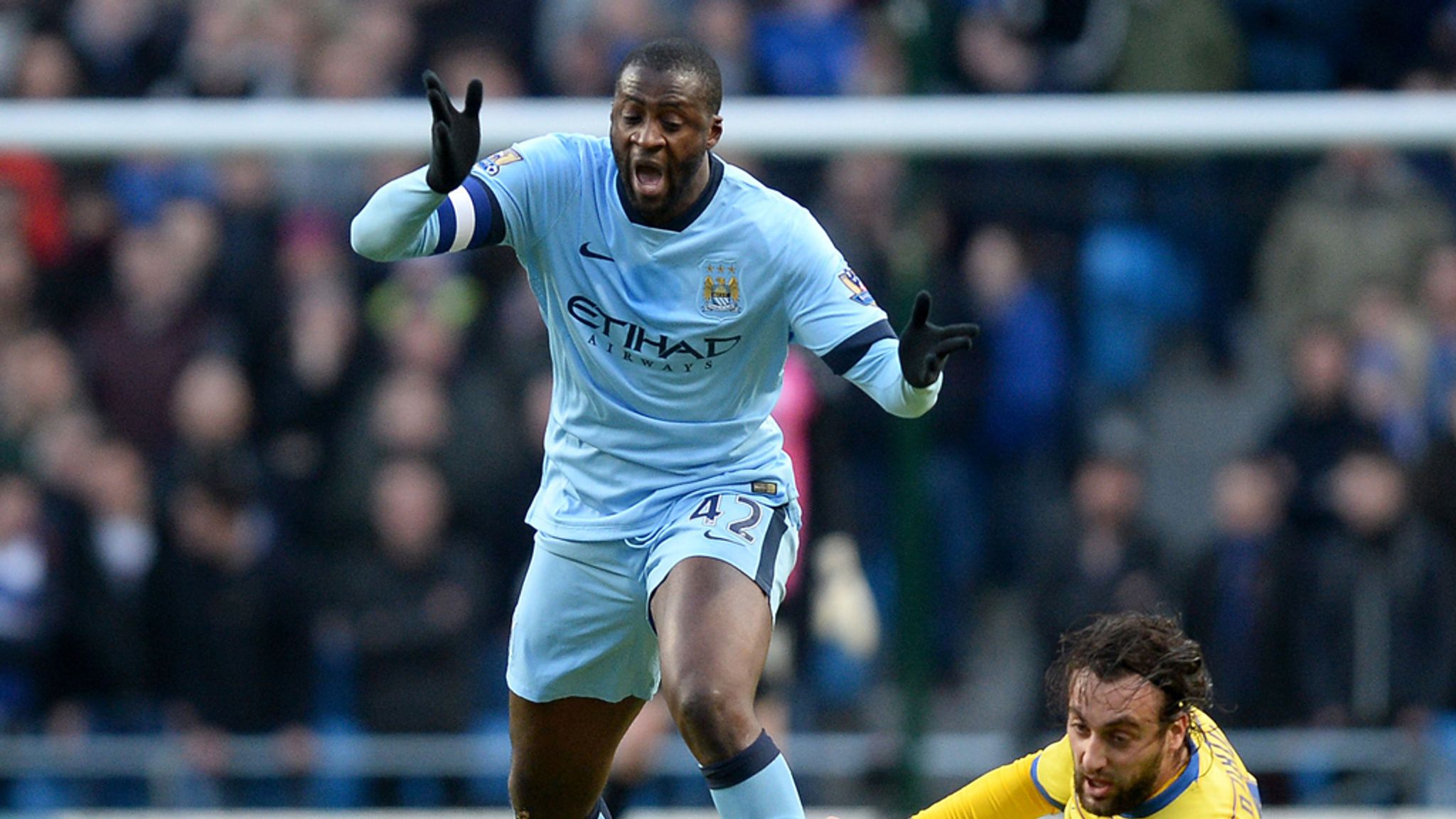 Manchester Citys Yaya Toure wins African Player of the Year for record fourth time Football News Sky Sports