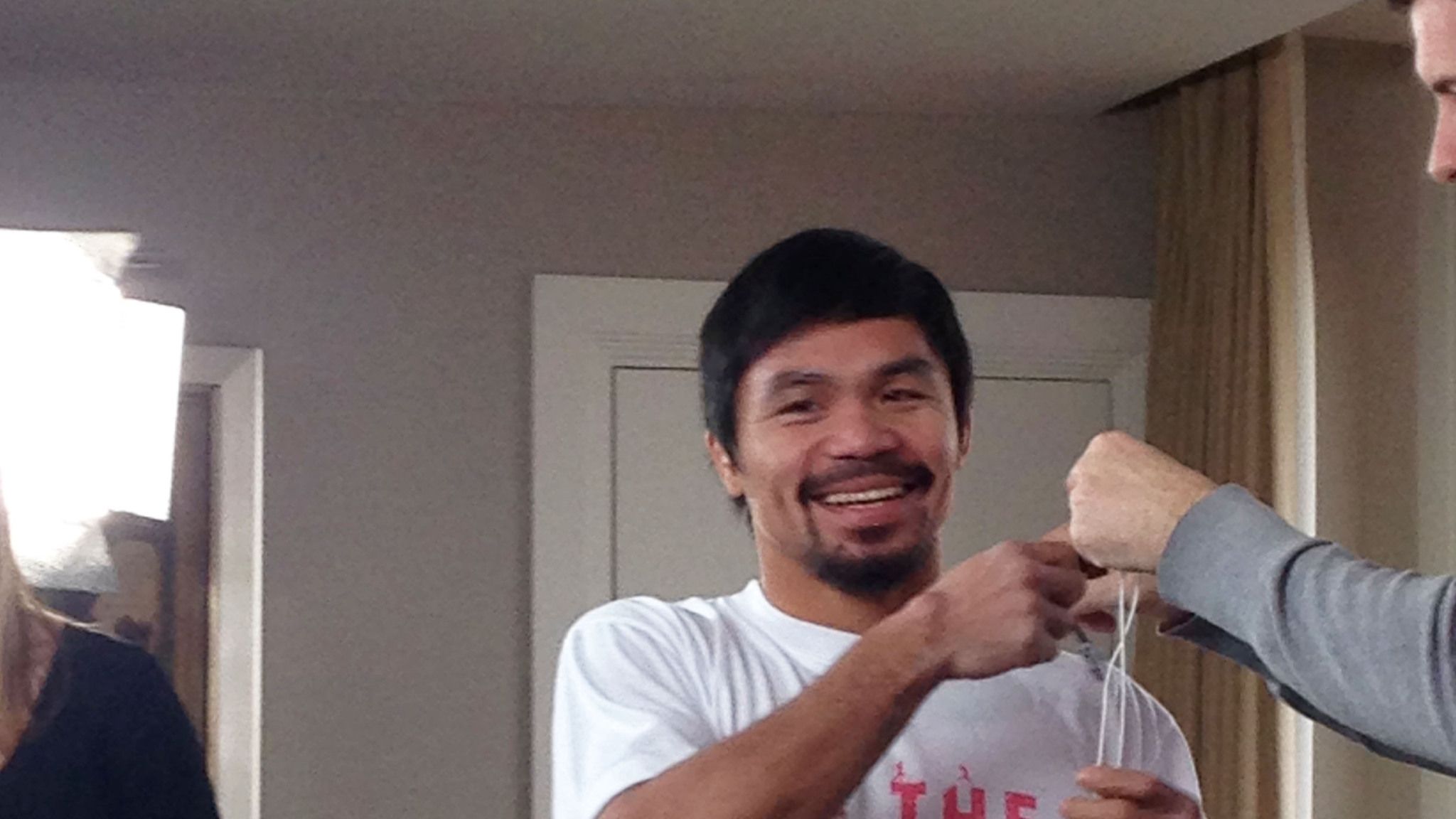 Manny Pacquiao reveals pressure from children to fight Floyd Mayweather |  Boxing News | Sky Sports