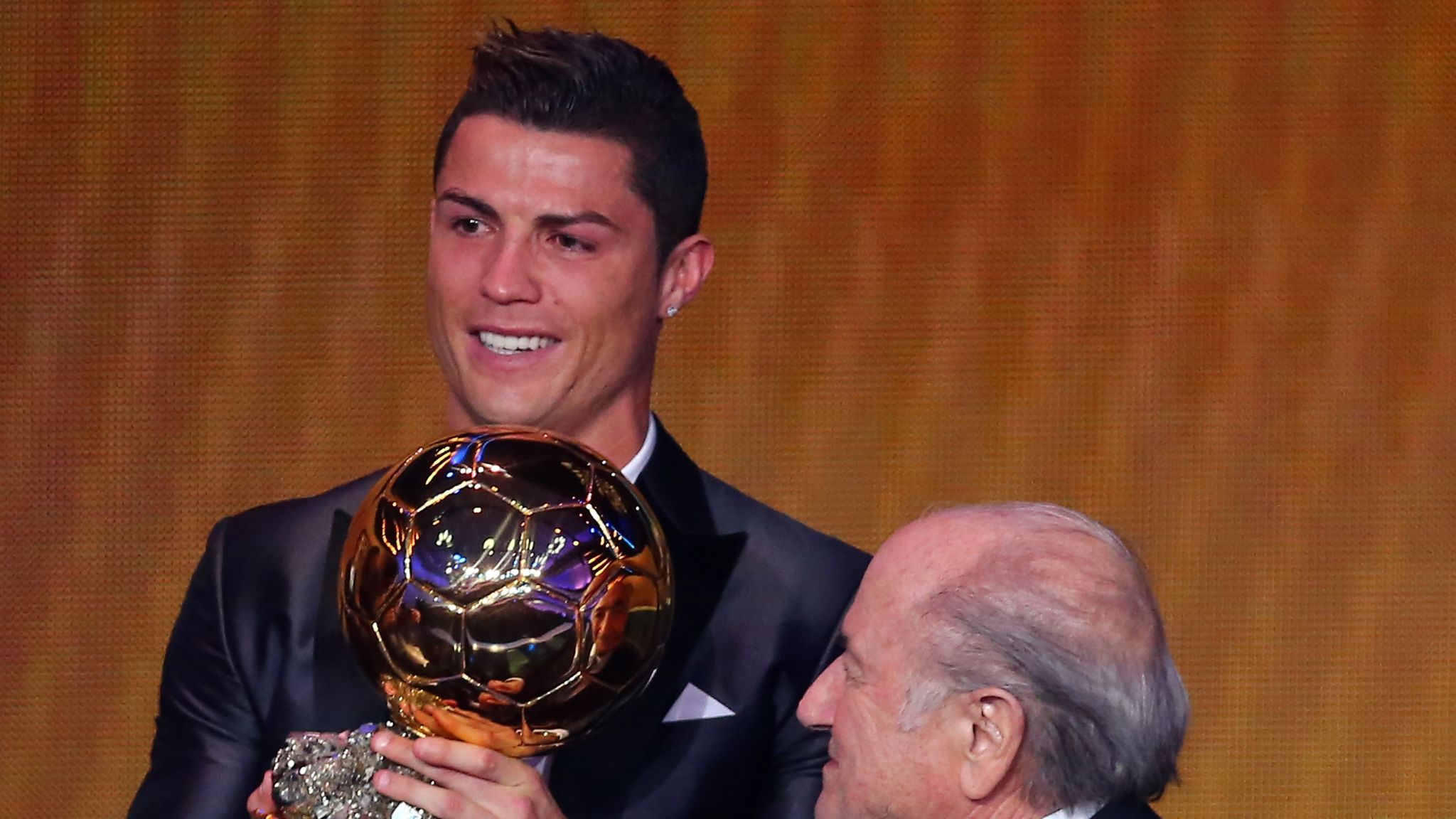 The FIFA Ballon d'Or 2014 candidates: Cristiano Ronaldo, Messi and Neuer