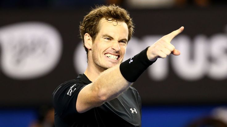 Andy Murray of Great Britain celebrates winning his semifinal match against Tomas Berdych of the Czech Republic at the Australian Open