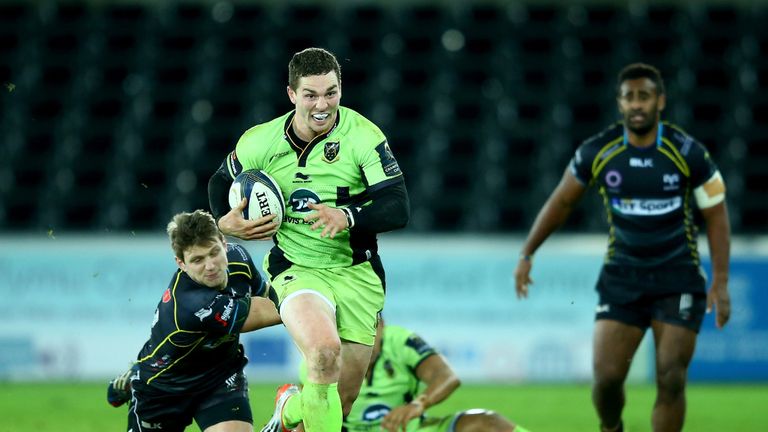George North: Scored one of Northampton's two tries
