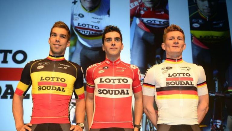 Lotto Belisol have become Lotto Soudal, but their kit remains much the same