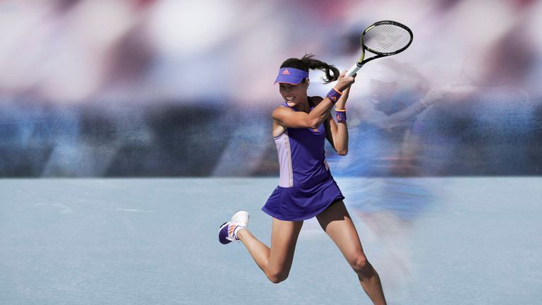 Ana Ivanovic in her adidas dress for Melbourne