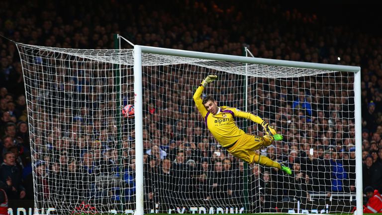 Goalkeeper Adrian of West Ham United