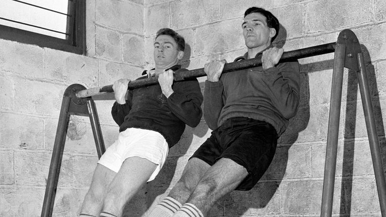 Albert McPherson (right) pictured during his playing career with Walsall