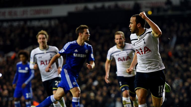 Andros Townsend of Spurs celebrates
