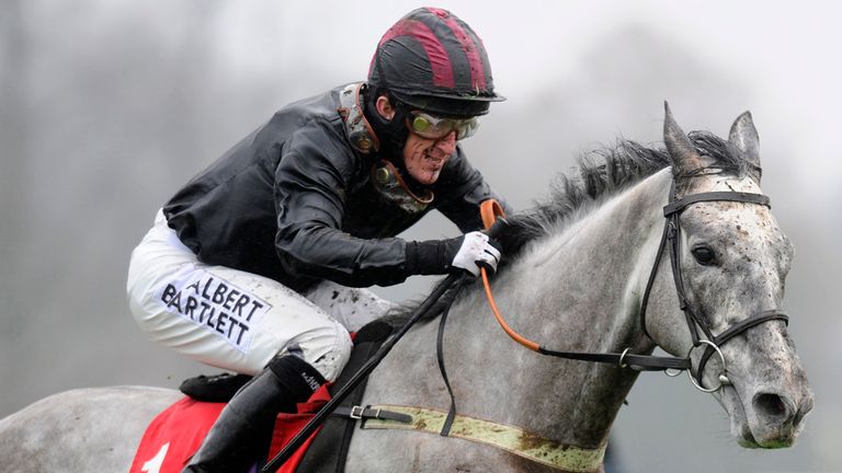 ESHER, ENGLAND - JANUARY 03:  Tony McCoy riding Arabian Revolution clear the last to win The 32Red On The App Store Juvenile Hurdle Race at Sandown.
