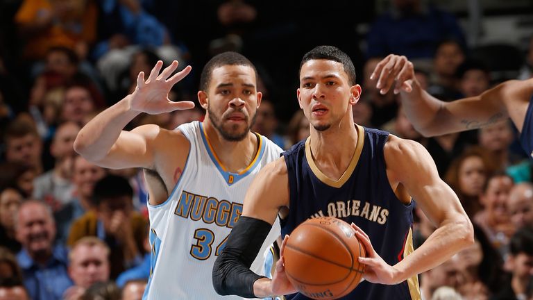 Austin Rivers, with the ball - set to make NBA history