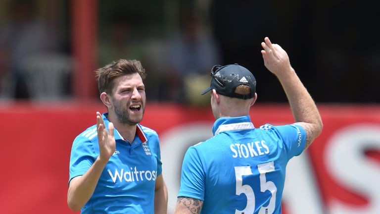 BLOEMFONTEIN, SOUTH AFRICA - JANUARY 25: (SOUTH AFRICA OUT) Harry Gurney (L) and Ben Stokes of the England Lions celebrate during the first One Day Interna