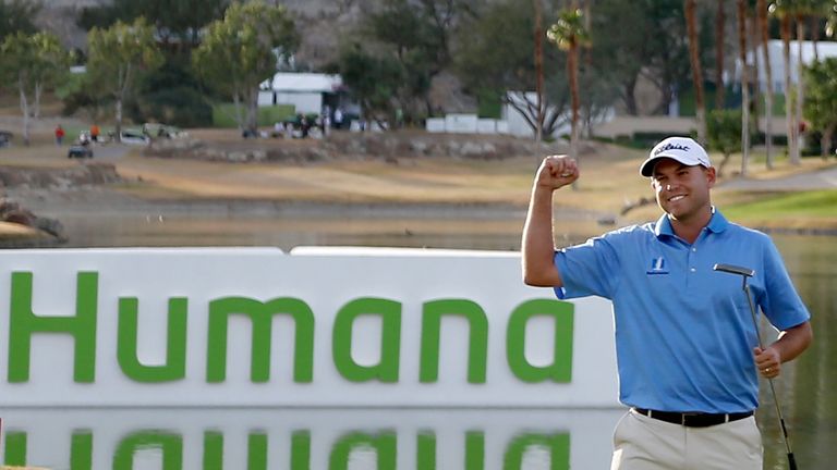 Bill Haas: Celebrates his second Humana Challenge title