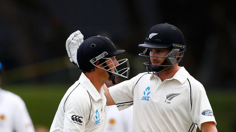 Kane Williamson (right) and BJ Watling: Record partnership