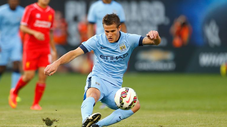 Bruno Zuculini: In action for Man City in New York last summer