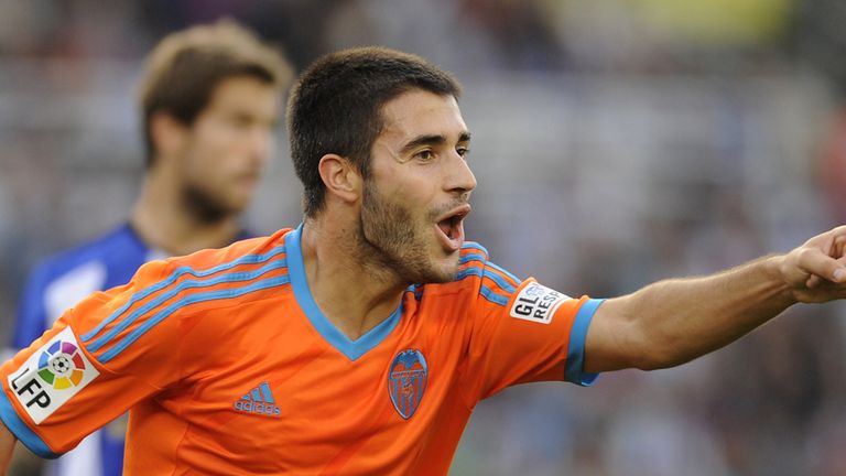 Valencia's midfielder Carles Gil