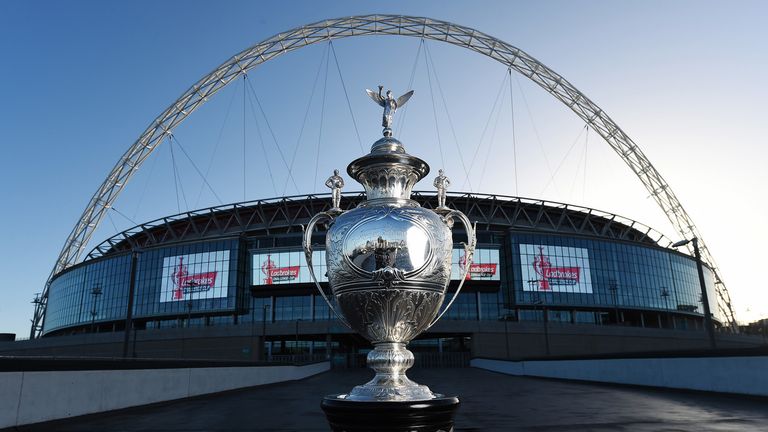 Ladbrokes Challenge Cup Sponsorship Announcement and First Round draw - Wembley Stadium, London, England - The Ladbrokes Challenge Cup Trophy.