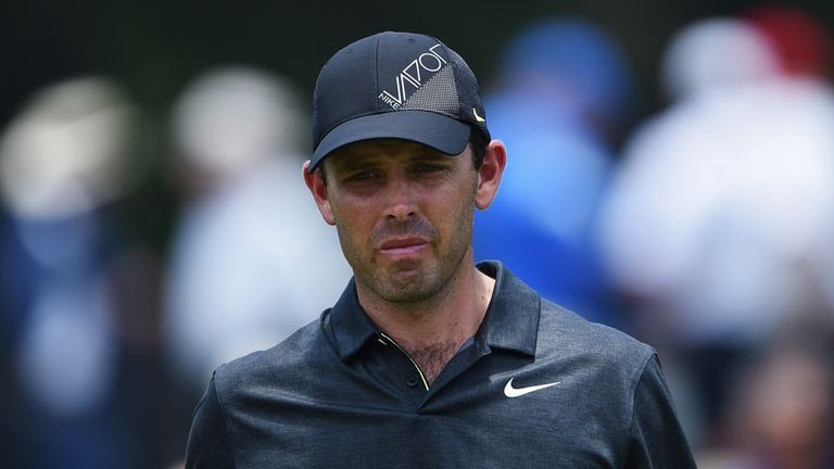 Charl Schwartzel of South Africa poners during the second round of the South African Open at Glendower Golf Club 