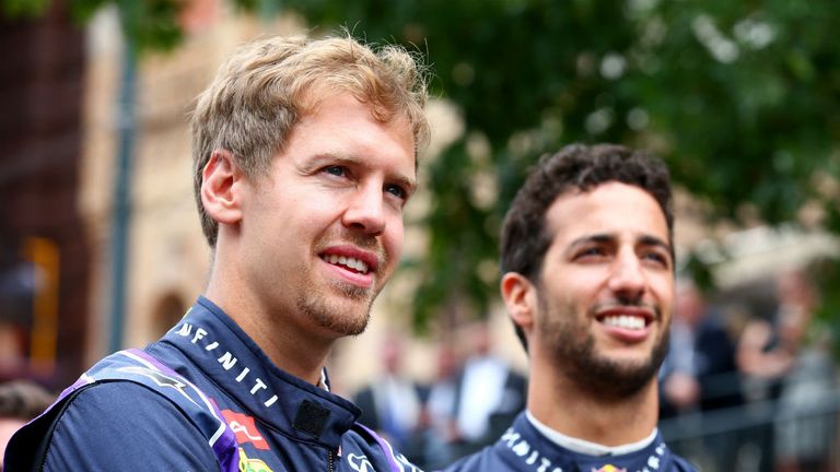 Sebastian Vettel and Daniel Ricciardo
