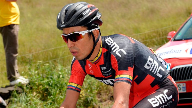 Darwin Atapuma on stage one of the 2014 Tour de France