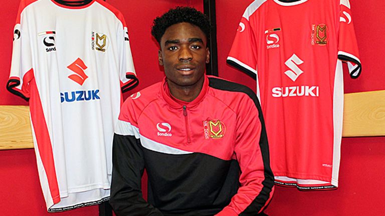 Devante Cole after signing on loan for MK Dons