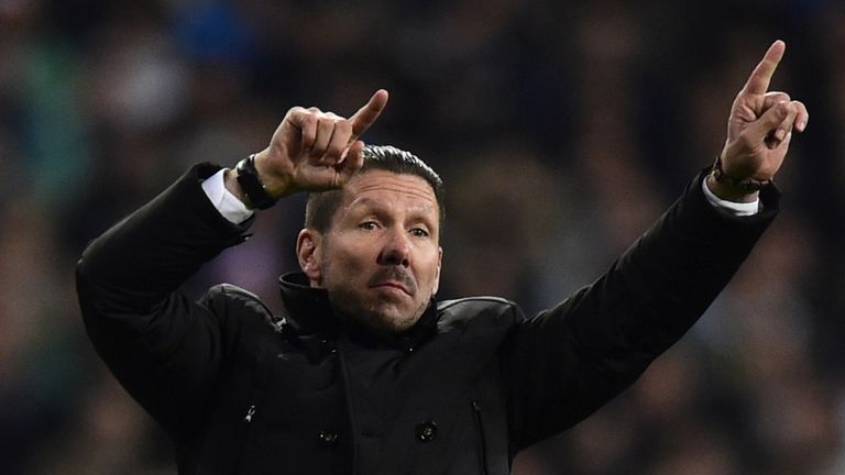 Atletico Madrid's coach Diego Simeone