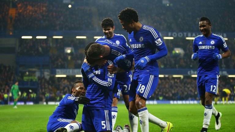 Zouma: Scores his second goal for Chelsea 