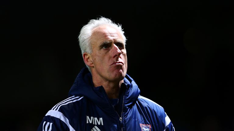 IPSWICH, ENGLAND - JANUARY 14:  Mick McCarthy, manager of Ipswich reacts after the FA Cup third round replay match between Ipswich Town and Southampton at 