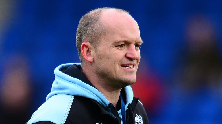 GLASGOW, SCOTLAND - DECEMBER 13 : Glasgow Warriors head coach Gregor Townsend during the European Rugby Champions Cup Pool 4 match, between Glasgow Warrior